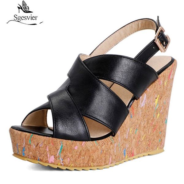 sandals sgesvier 2021 high heels ladies wedges platform buckle hollow out summer fashion casual shoes female, Black
sandals sgesvier 2021 high heels ladies wedges platform buckle hollow out summer fashion casual shoes female, Black