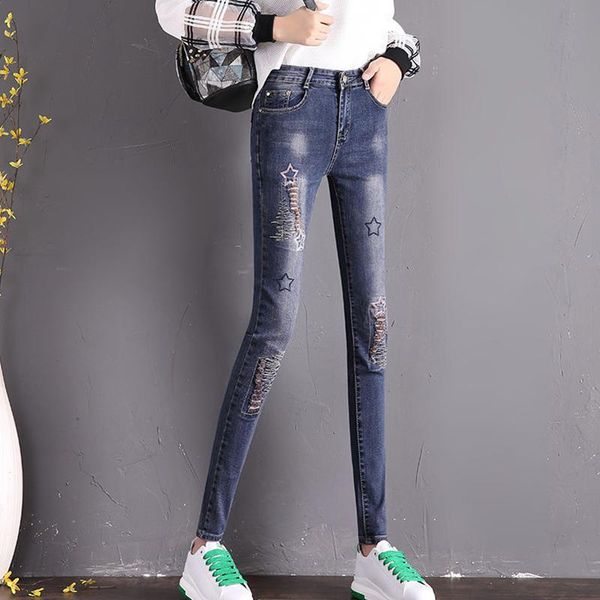 women's jeans patches embroidery skinny women streetwear vintage slim stretch denim pencil pants casual fashion blue cowboy trousers
women's jeans patches embroidery skinny women streetwear vintage slim stretch denim pencil pants casual fashion blue cowboy trousers