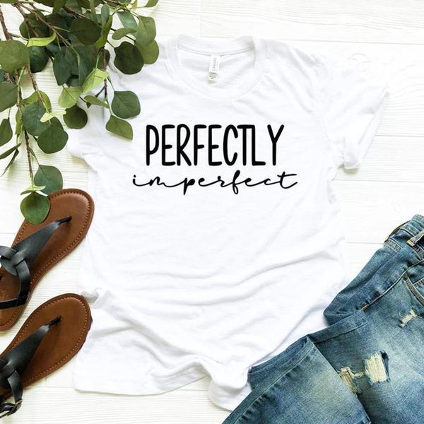 women's t-shirt perfectly impesfect women t shirts christian clothes religious tshirt easter graphic tee plus size summer fashion drops, White 
women's t-shirt perfectly impesfect women t shirts christian clothes religious tshirt easter graphic tee plus size summer fashion drops, White