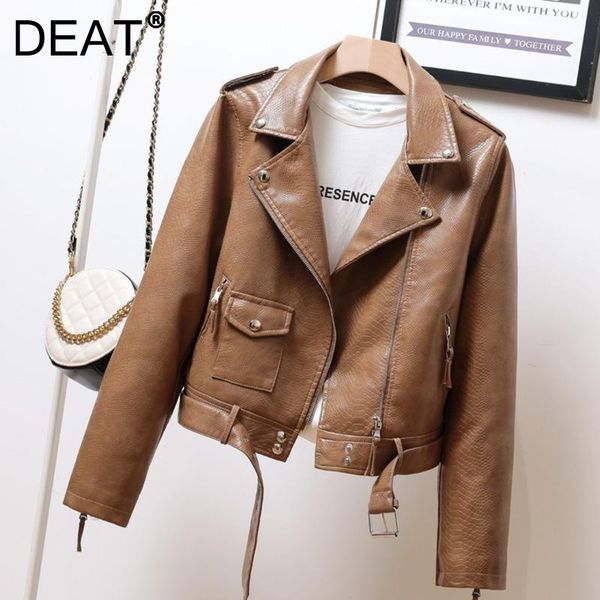 women's leather & faux deat women personality lapel long sleeve jacket arrivals fashion autumn winter 2021 11d2196, Black
women's leather & faux deat women personality lapel long sleeve jacket arrivals fashion autumn winter 2021 11d2196, Black