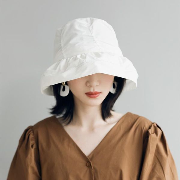 wide brim hats designer women spring summer japan style black white fisherman tat big eaves light basin cap high quality, Blue;gray
wide brim hats designer women spring summer japan style black white fisherman tat big eaves light basin cap high quality, Blue;gray