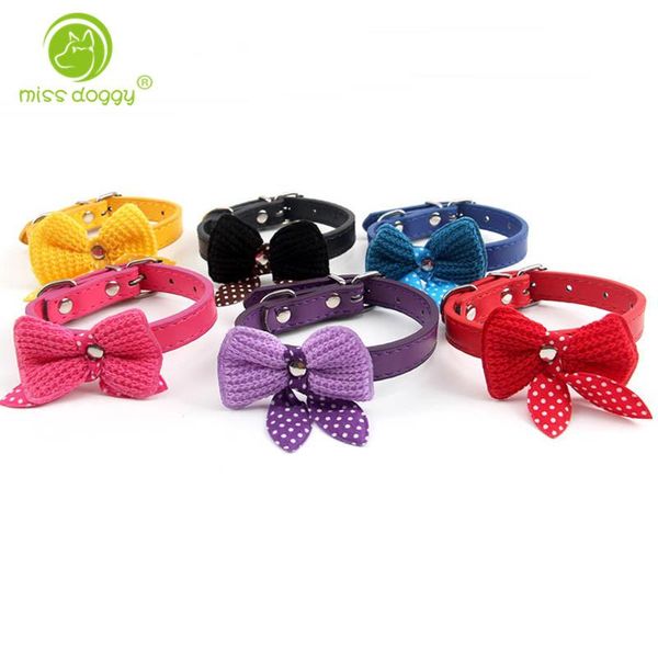 6 colors 3 sizes adjustable dog collar knit bowknot accessories collar for dogs small puppy pet cats perro necklace
6 colors 3 sizes adjustable dog collar knit bowknot accessories collar for dogs small puppy pet cats perro necklace