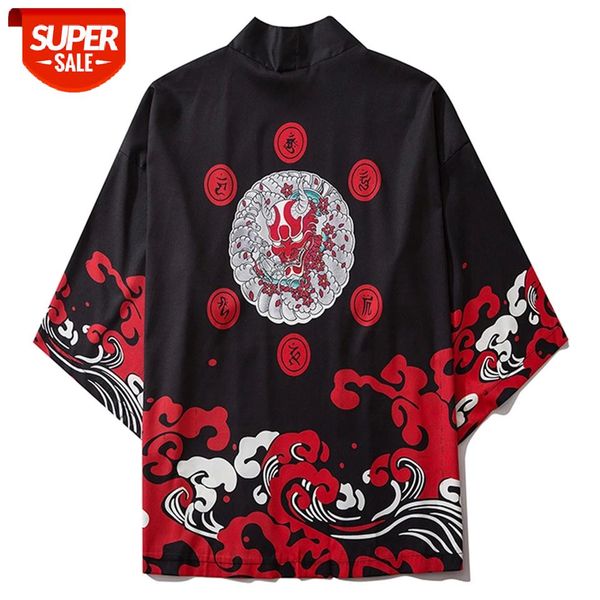 japanese kimono jacket ghost men waves printed front open coats 2020 summer harajuku japan streetwear loose shirts thin clothing #rk4o, Black;brown
japanese kimono jacket ghost men waves printed front open coats 2020 summer harajuku japan streetwear loose shirts thin clothing #rk4o, Black;brown