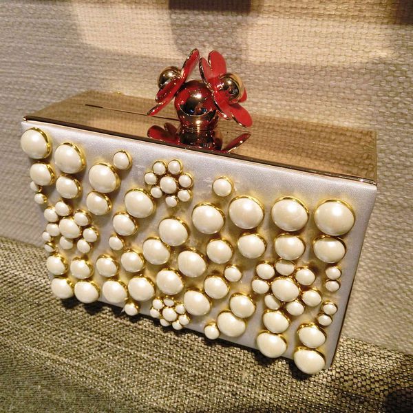 evening bags banquet fashion female daisy box phnom penh beaded hand grab chain