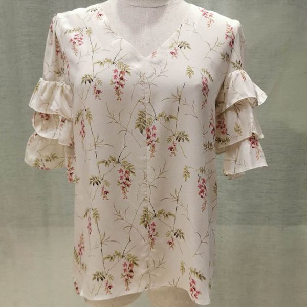 2021 new 100% mulheres de seda meia manga blusa babados com decote em v primavera vero doce fresco camisa senhoras novo 6s4d, Black
2021 new 100% mulheres de seda meia manga blusa babados com decote em v primavera vero doce fresco camisa senhoras novo 6s4d, Black