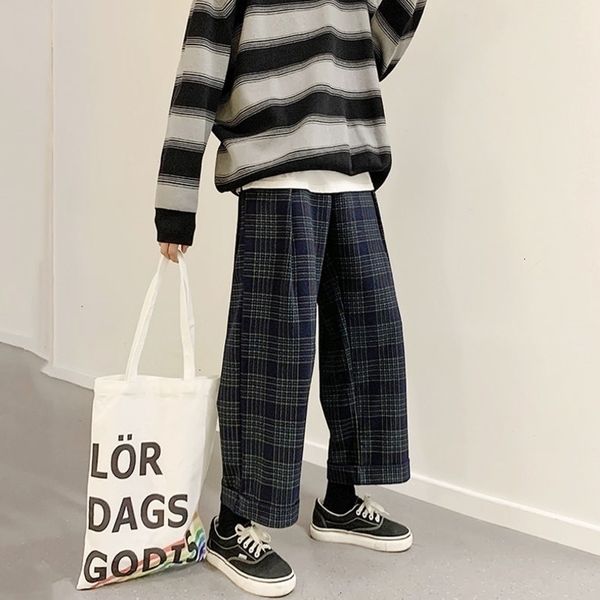 2021 new winter thick woolen men's warm fashion retro casual plaid pants men streetwear wild loose straight trousers mens s-2xl 4omx, Black
2021 new winter thick woolen men's warm fashion retro casual plaid pants men streetwear wild loose straight trousers mens s-2xl 4omx, Black