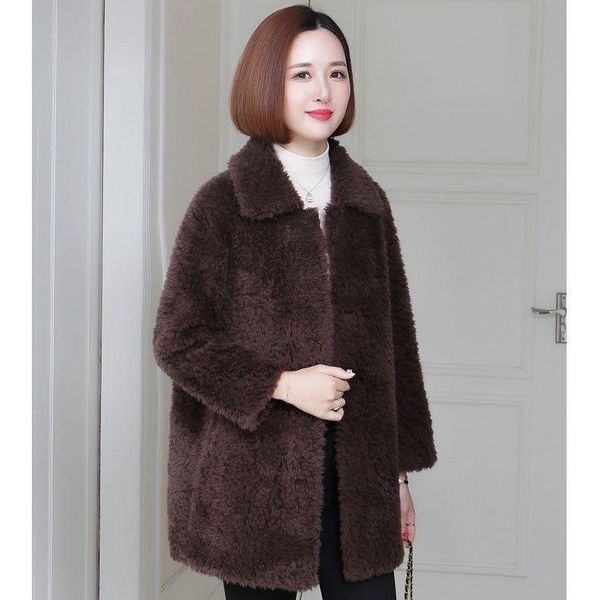 women's fur & faux women 2021 autumn winter fashion jacket female casual real coat warm sheep shearing outwear natural wool overcoat a2, Black
women's fur & faux women 2021 autumn winter fashion jacket female casual real coat warm sheep shearing outwear natural wool overcoat a2, Black