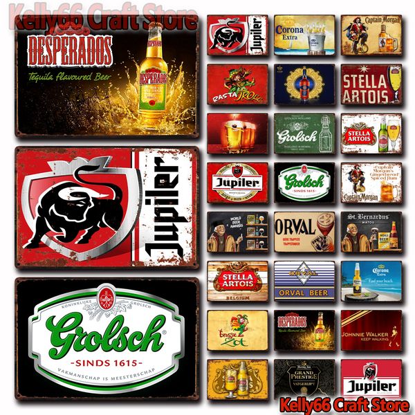 kelly66 stella artois jupiler captain morgan belgian dutch beer tin art metal sign home decor painting 20*30 cm size dy192
kelly66 stella artois jupiler captain morgan belgian dutch beer tin art metal sign home decor painting 20*30 cm size dy192