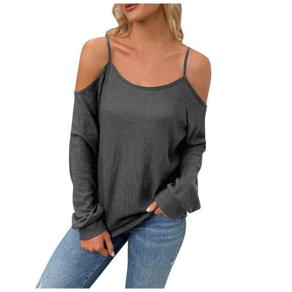 men's t-shirts fashion casual women's solid color loose long-sleeved one-shoulder sling playera tee shirt femme, White;black
men's t-shirts fashion casual women's solid color loose long-sleeved one-shoulder sling playera tee shirt femme, White;black