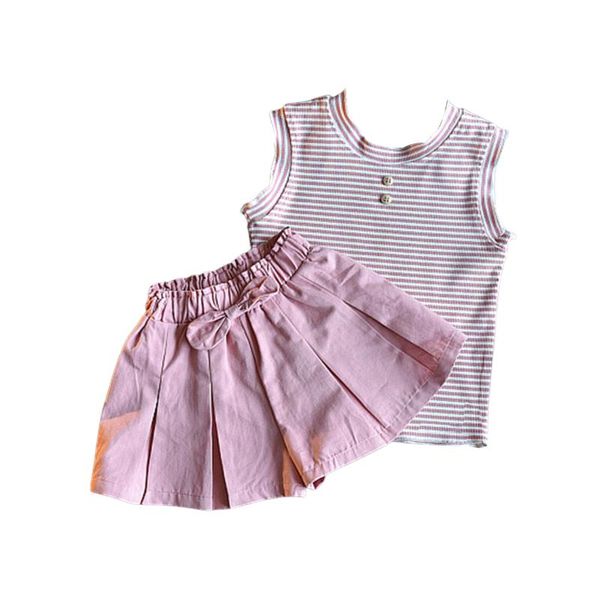 clothing sets 2021 summer beach casual kids children girls fashion 2-piece outfit set sleeveless striped +drawstrings shorts, White
clothing sets 2021 summer beach casual kids children girls fashion 2-piece outfit set sleeveless striped +drawstrings shorts, White