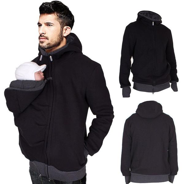 men's hoodies & sweatshirts autumn winter kangaroo baby carrier hooded sweatshirt for father babywearing jacket multifunctional clothes, Black
men's hoodies & sweatshirts autumn winter kangaroo baby carrier hooded sweatshirt for father babywearing jacket multifunctional clothes, Black