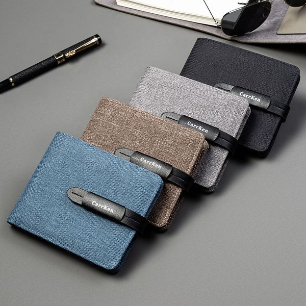 canvas multifunctional retro solid men's short tri-fold casual wallet cross-border wallet color wallet man loimi, Brown;gray
canvas multifunctional retro solid men's short tri-fold casual wallet cross-border wallet color wallet man loimi, Brown;gray