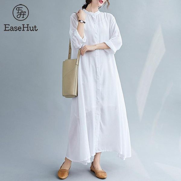 casual dresses easehut women solid long dress stand collar sleeve button cotton linen spring autumn loose shirt, Black;gray
casual dresses easehut women solid long dress stand collar sleeve button cotton linen spring autumn loose shirt, Black;gray