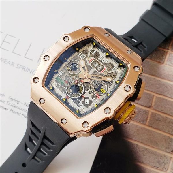 wristwatches luxury men's watches automatic mechanical sports black grey red rubber strap male rose gold wristwatch, Slivery;brown
wristwatches luxury men's watches automatic mechanical sports black grey red rubber strap male rose gold wristwatch, Slivery;brown