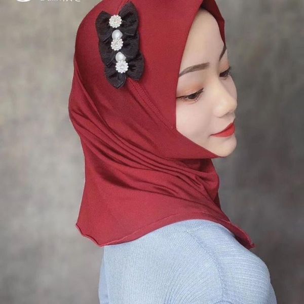 ethnic clothing muslim girls fashion simple head cover appliques flowers hijabs, Red
ethnic clothing muslim girls fashion simple head cover appliques flowers hijabs, Red