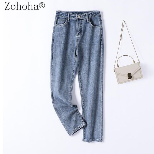 women's jeans zohoha 2021 woman high waist slim denim streetwear vintage quality fashion straight pants ankle-length, Blue
women's jeans zohoha 2021 woman high waist slim denim streetwear vintage quality fashion straight pants ankle-length, Blue