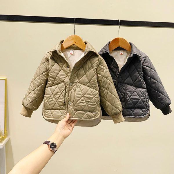 down coat winter autumn children's korean quilted cotton coats casual cloth girl's plaid thick jacket padded solid single breaste, Blue;gray
down coat winter autumn children's korean quilted cotton coats casual cloth girl's plaid thick jacket padded solid single breaste, Blue;gray