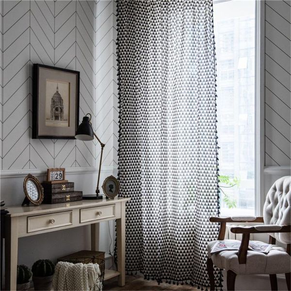 geometric printing cotton linen tassels curtain home office window decoration supplies
geometric printing cotton linen tassels curtain home office window decoration supplies