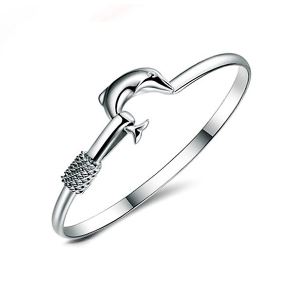 20pcs/lot gift factory price 925 silver charm bangle fine noble mesh dolphin bracelet fashion jewelry 1304, Black
20pcs/lot gift factory price 925 silver charm bangle fine noble mesh dolphin bracelet fashion jewelry 1304, Black