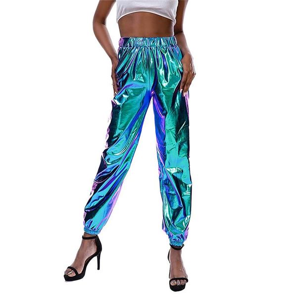 women´s reflective pants night visibility jogger windbreaker pant casual hip hop dance fluorescent trousers cool style, Black;white
women´s reflective pants night visibility jogger windbreaker pant casual hip hop dance fluorescent trousers cool style, Black;white