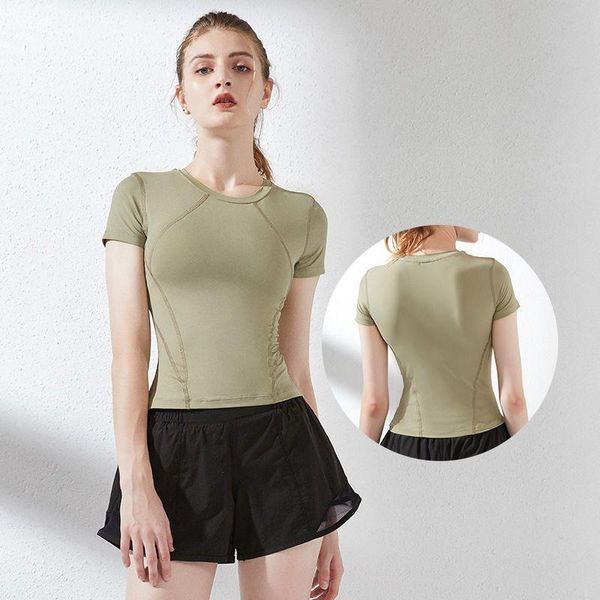 yoga outfit women's t-shirt slim tight breathable quick-drying running training blouses summer thin short-sleeved fitness sports
yoga outfit women's t-shirt slim tight breathable quick-drying running training blouses summer thin short-sleeved fitness sports