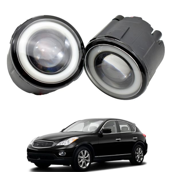 2 x car front bumper led fog light assembly angel eye drl daytime running light 12v for infiniti ex ex25 ex35 ex37 2008-2013
2 x car front bumper led fog light assembly angel eye drl daytime running light 12v for infiniti ex ex25 ex35 ex37 2008-2013