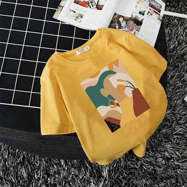 women's t-shirt fashion cartoon character print short sleeve cotton t shirts women summer o-neck straight baggy loose white black
women's t-shirt fashion cartoon character print short sleeve cotton t shirts women summer o-neck straight baggy loose white black
