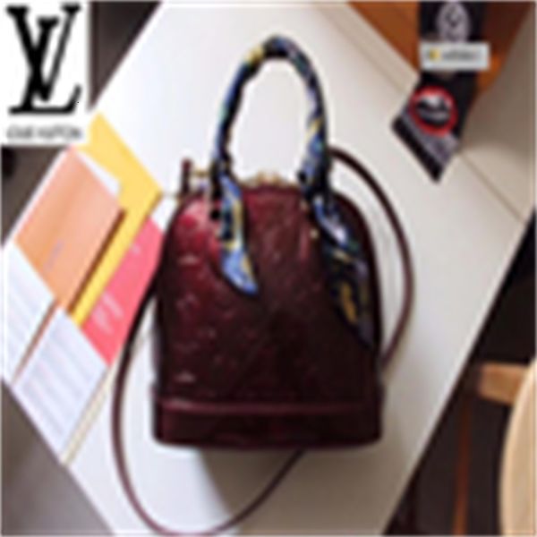 totes brand iconic designer shoulder luxury bag pjec bags burgundy handles 91606 bags (09e7) cross body women clutches handbags evening, Red;black