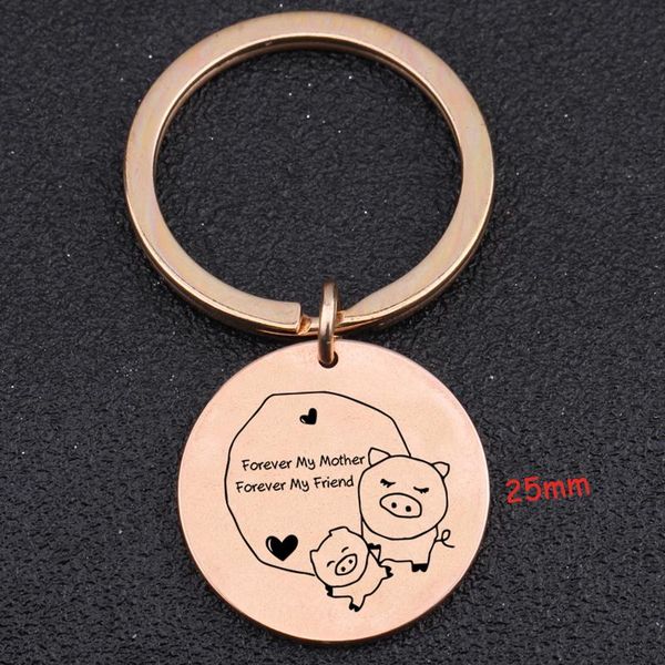 keychains engraved forever my mother friend round stainless steel keychain for mother's day gift key ring holder charm tag, Silver
keychains engraved forever my mother friend round stainless steel keychain for mother's day gift key ring holder charm tag, Silver