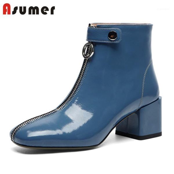 boots asumer 2021 autumn winter genuine leather female dress party shoes square heels zipper fashion ankle for women1, Black
boots asumer 2021 autumn winter genuine leather female dress party shoes square heels zipper fashion ankle for women1, Black