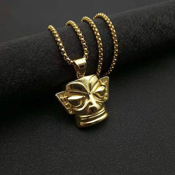 pendant necklaces hip hop stainless steel iced out mask with chains gold color for men hiphop necklace jewelry, Silver
pendant necklaces hip hop stainless steel iced out mask with chains gold color for men hiphop necklace jewelry, Silver