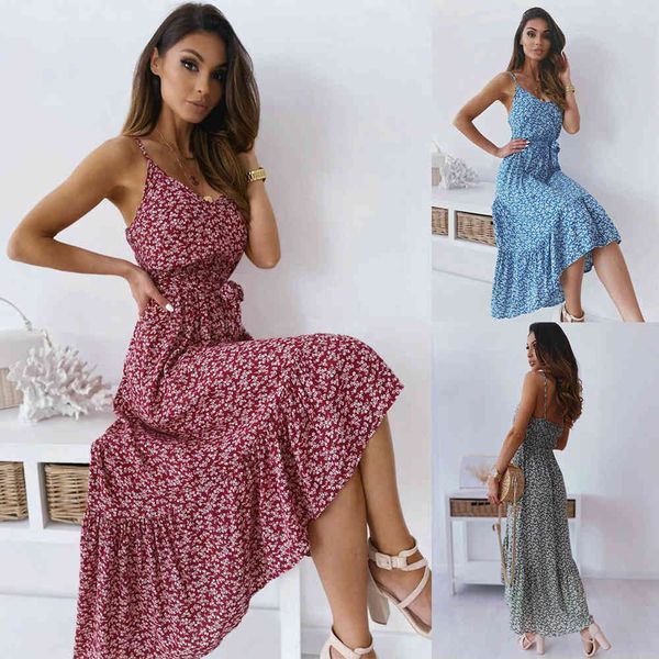 fashion sleeveless backless floral maxi dress woman 2021 summer spaghetti strap boho elegant casual long dresses for women x0521, Black;gray
fashion sleeveless backless floral maxi dress woman 2021 summer spaghetti strap boho elegant casual long dresses for women x0521, Black;gray