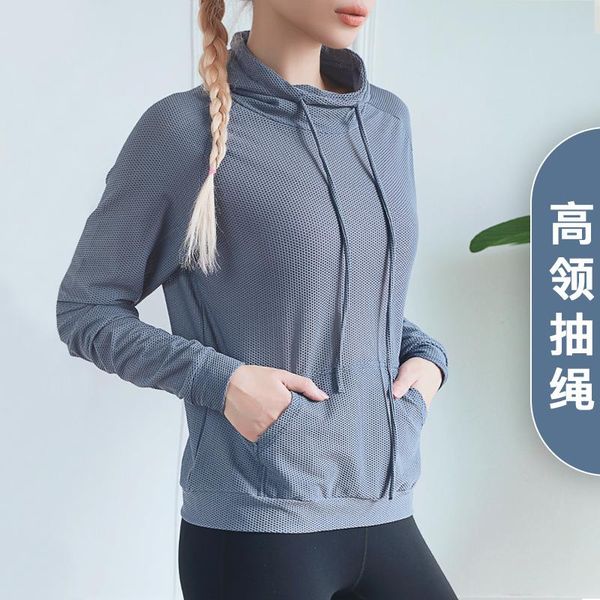 yoga outfits breathable fitness shirts women's high neck drawstring pocket sports running speed dry clothes hooded workout shirt, White;red
yoga outfits breathable fitness shirts women's high neck drawstring pocket sports running speed dry clothes hooded workout shirt, White;red