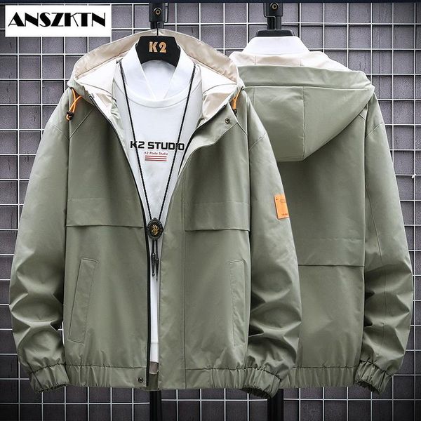 2021 new arrivals men's casual hooded bomber jacket spring and autumn hip-hop sportswear zipper jacket windproof rain hood coat, Black;brown 
2021 new arrivals men's casual hooded bomber jacket spring and autumn hip-hop sportswear zipper jacket windproof rain hood coat, Black;brown