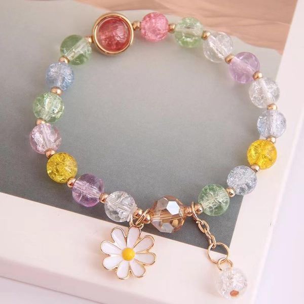 beaded, strands cute 8 candy color popcorn crystal beads daisy bracelet for women 2021 trend sweet lucky strand chain jewelry girls gift, Black
beaded, strands cute 8 candy color popcorn crystal beads daisy bracelet for women 2021 trend sweet lucky strand chain jewelry girls gift, Black