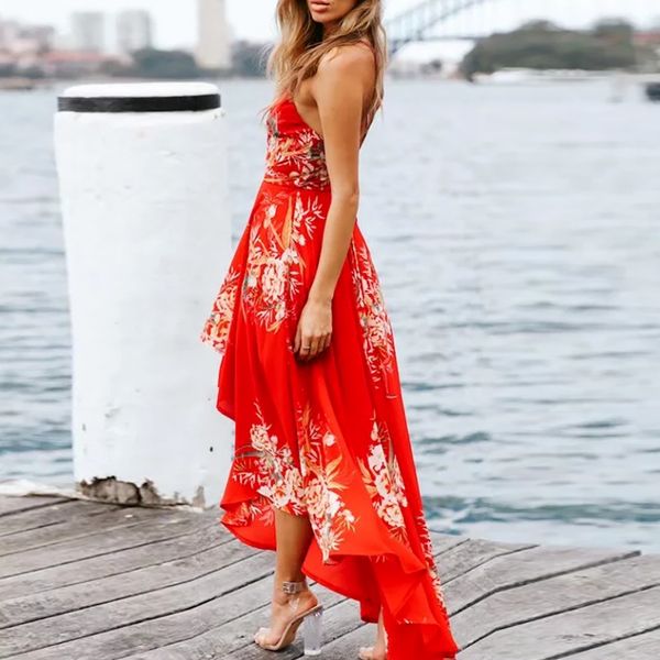 2019 spring women asymmetrical dress lace up spaghetti strap print dress halter v neck ankle length dress, Black;gray
2019 spring women asymmetrical dress lace up spaghetti strap print dress halter v neck ankle length dress, Black;gray