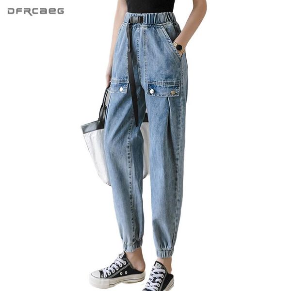 women's jeans high waist vintage boyfriends denim for women 2021 spring autumn streetwear ankle-length harem pants with belt, Blue
women's jeans high waist vintage boyfriends denim for women 2021 spring autumn streetwear ankle-length harem pants with belt, Blue