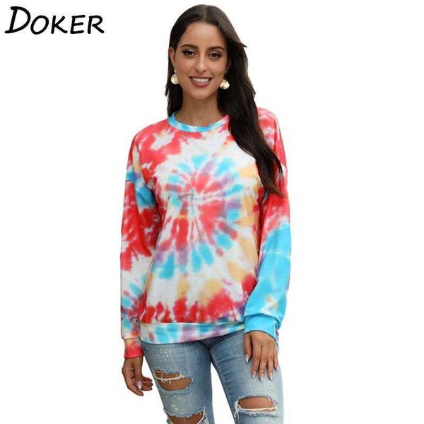 autumn winter tie dye sweatshirt for women o-neck long sleeve fashion plus size pullover female casual vintage sweatshirts 210603, Black 
autumn winter tie dye sweatshirt for women o-neck long sleeve fashion plus size pullover female casual vintage sweatshirts 210603, Black