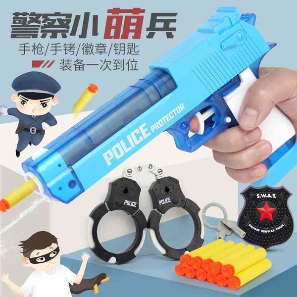 can children's toy gun fire bullets, soft bullet pistol, police suit, model handcuffs, gifts for 2-6-year-old boys
can children's toy gun fire bullets, soft bullet pistol, police suit, model handcuffs, gifts for 2-6-year-old boys