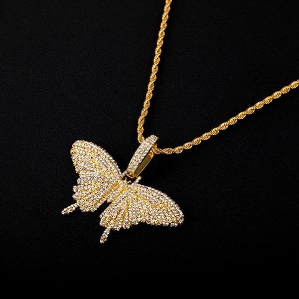 pendant necklaces trendy cute zircon butterfly necklace for women gold color twist chain hip hop gothic jewlery accessories, Silver
pendant necklaces trendy cute zircon butterfly necklace for women gold color twist chain hip hop gothic jewlery accessories, Silver