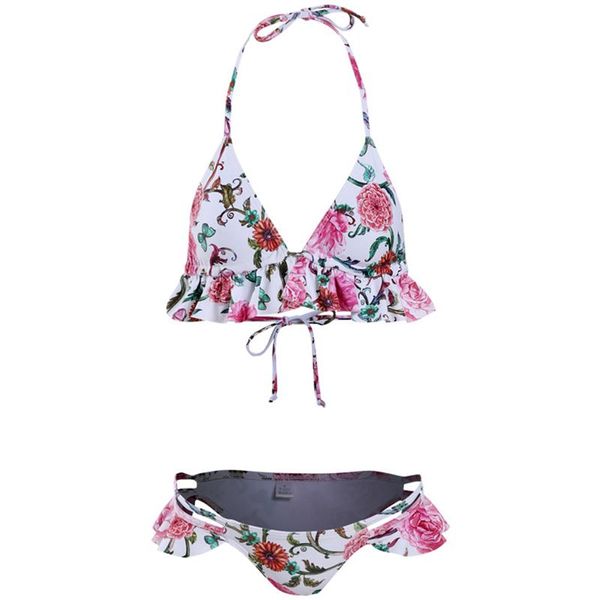 women's swimwear high neck off shoulder ruffle bathing suit peplum swimsuit g string floral pushup bikini plus size 2021, White;black
women's swimwear high neck off shoulder ruffle bathing suit peplum swimsuit g string floral pushup bikini plus size 2021, White;black