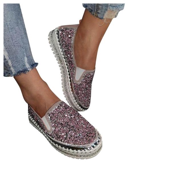 dress shoes women's pumps leisure comfortable creativity ladies fashion casual platforms personality shining rhinestone slip-on loafers, Black
dress shoes women's pumps leisure comfortable creativity ladies fashion casual platforms personality shining rhinestone slip-on loafers, Black