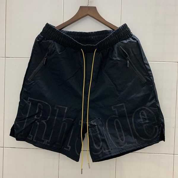 men's shorts men women quality big letter logo oversize breechcloth yellow drawstring zipper head, White;black
men's shorts men women quality big letter logo oversize breechcloth yellow drawstring zipper head, White;black