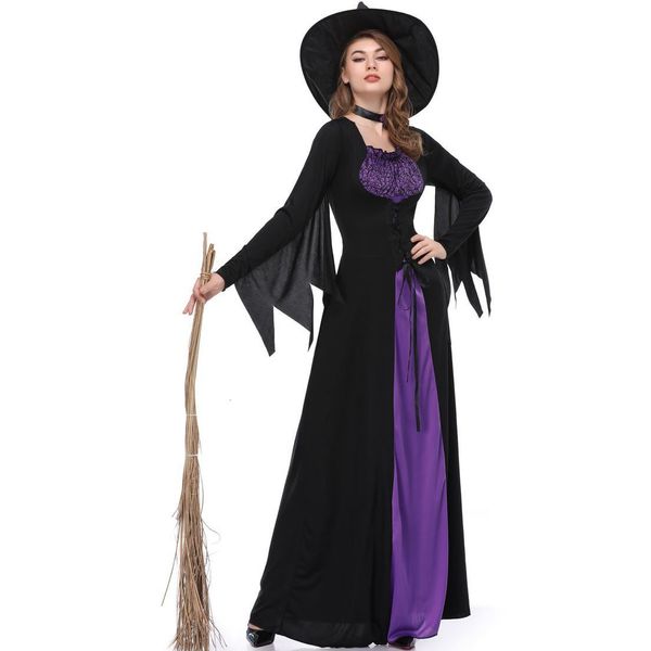 m-xl halloween dress purple blood sucking witch's women's dress costume dance performance uniform, Black;red
m-xl halloween dress purple blood sucking witch's women's dress costume dance performance uniform, Black;red