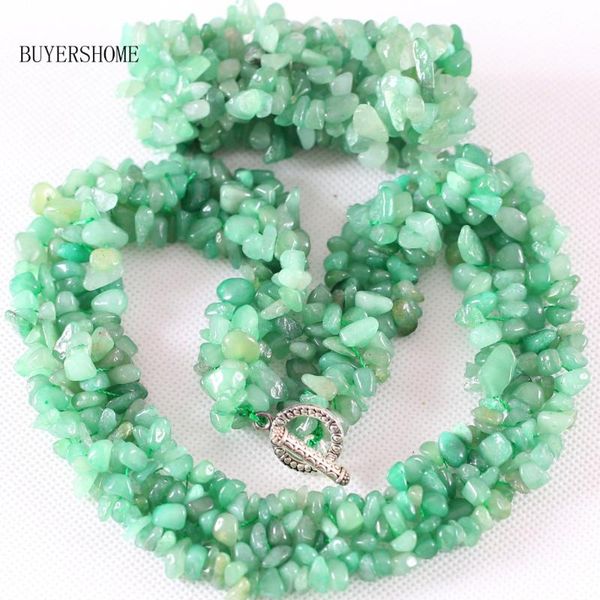 earrings & necklace 4-8mm chip beads natural stone green aventurine bracelet jewelry set for women gift, Silver
earrings & necklace 4-8mm chip beads natural stone green aventurine bracelet jewelry set for women gift, Silver