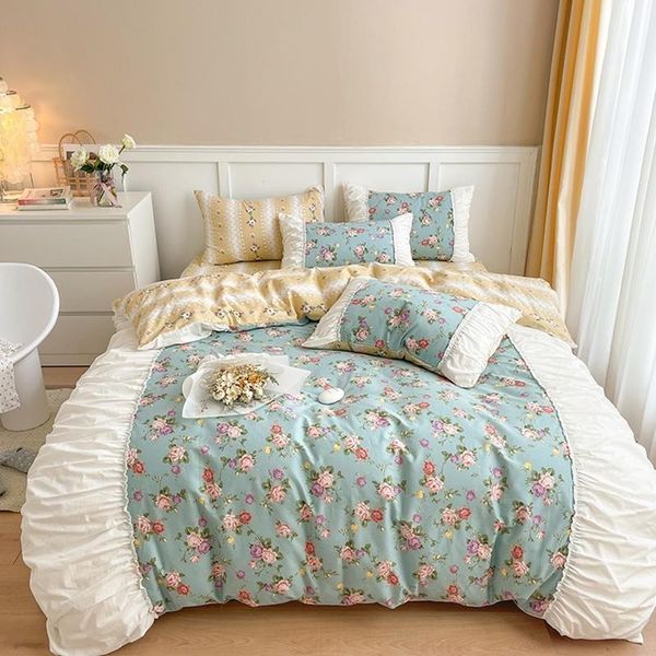 bedding sets farmhouse country 4pcs pleated duvet cover set multicolor roses 100%cotton shabby chic floral 1bed sheet 2pillowcase
bedding sets farmhouse country 4pcs pleated duvet cover set multicolor roses 100%cotton shabby chic floral 1bed sheet 2pillowcase