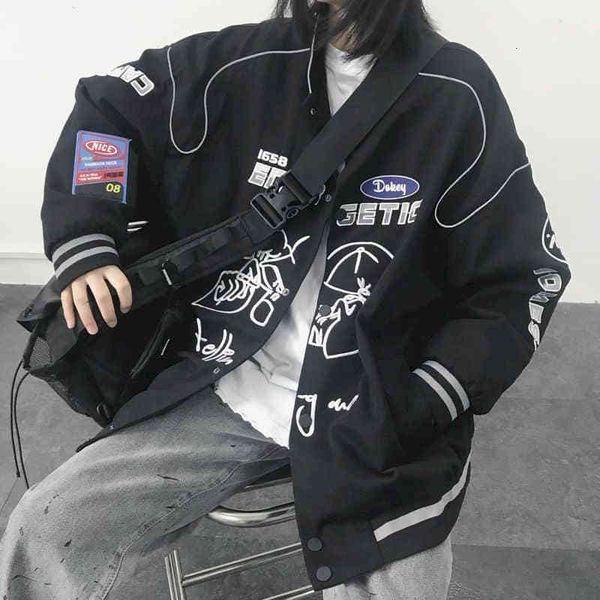 women's jackets jaqueta de beisebol folgada masculina, uniforme esportivo hip-hop com refletores, para casal, primavera e outono, wyhw, Black;brown
women's jackets jaqueta de beisebol folgada masculina, uniforme esportivo hip-hop com refletores, para casal, primavera e outono, wyhw, Black;brown