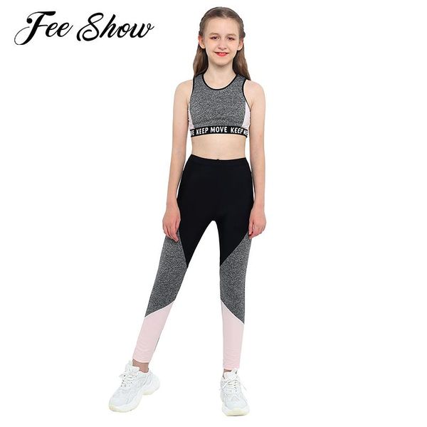 clothing sets est kids girls workout running sports set sportwear round neck wide shoulder straps elastic waistband sport pants suit, White
clothing sets est kids girls workout running sports set sportwear round neck wide shoulder straps elastic waistband sport pants suit, White