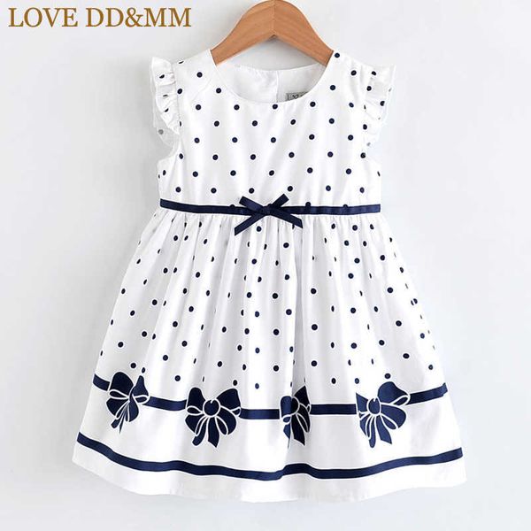 love dd&mm girls dresses summer children's wear cute girl full printed wave point bow flying sleeve vest sweet dress 210715, Red;yellow
love dd&mm girls dresses summer children's wear cute girl full printed wave point bow flying sleeve vest sweet dress 210715, Red;yellow