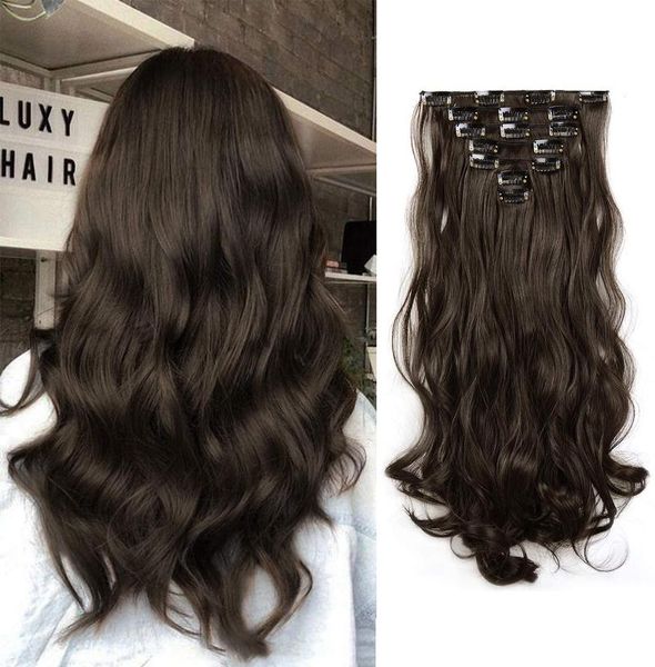 synthetic wigs 16 clip in hair long straight natural black 7 pcs/set clips 22 inch piece for women
synthetic wigs 16 clip in hair long straight natural black 7 pcs/set clips 22 inch piece for women